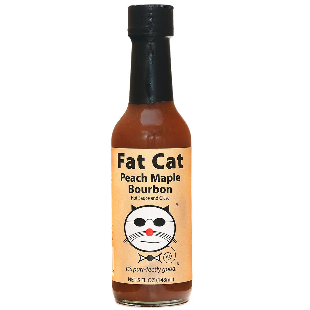 Fat Cat - Peach Maple Bourbon Hot Sauce and Glaze