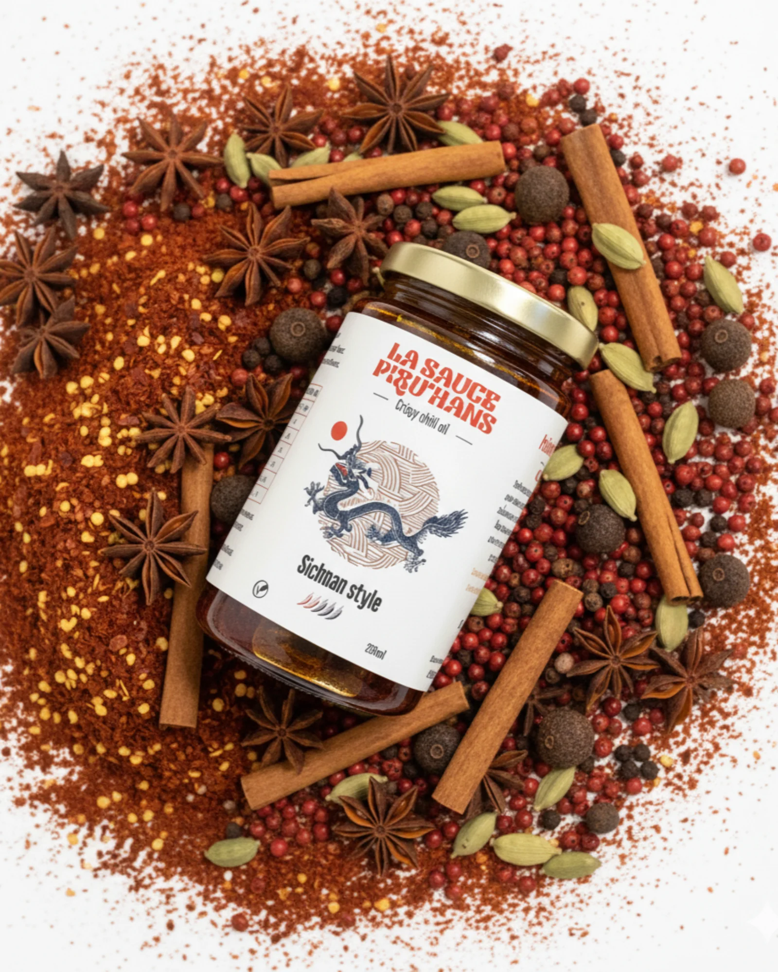 La Sauce Piqu'Hans - Crispy Chili Oil - Sichuan Style