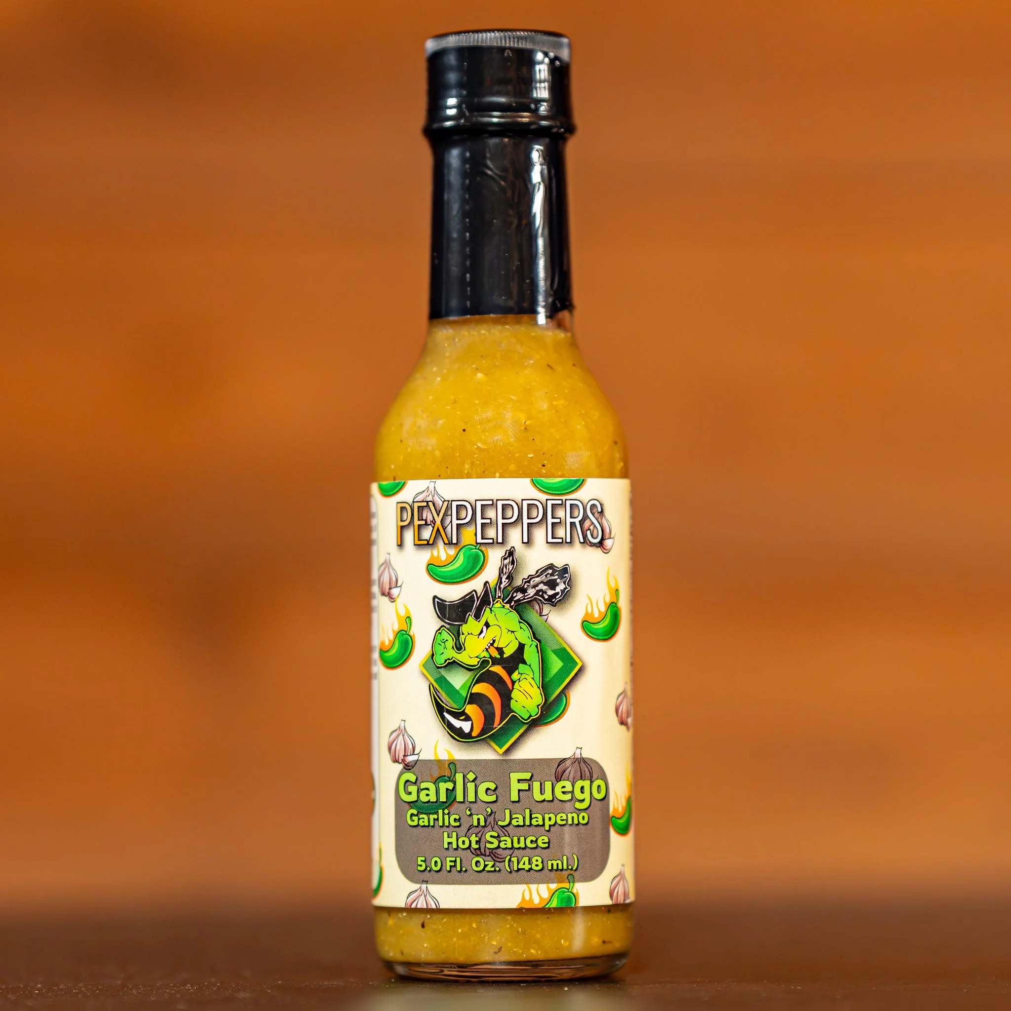 PexPeppers - Garlic Fuego Jalapeno Hot Sauce