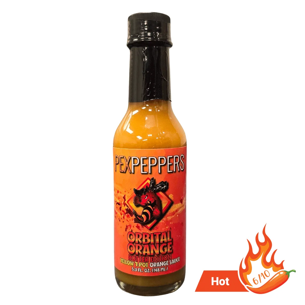 PexPeppers - Orbital Orange Hotter Edition Yellow 7 Pot Hot Sauce